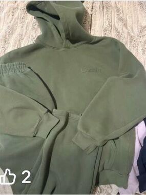 Carhartt Olive Cropped Sweatpant - Women's Ankle-Length